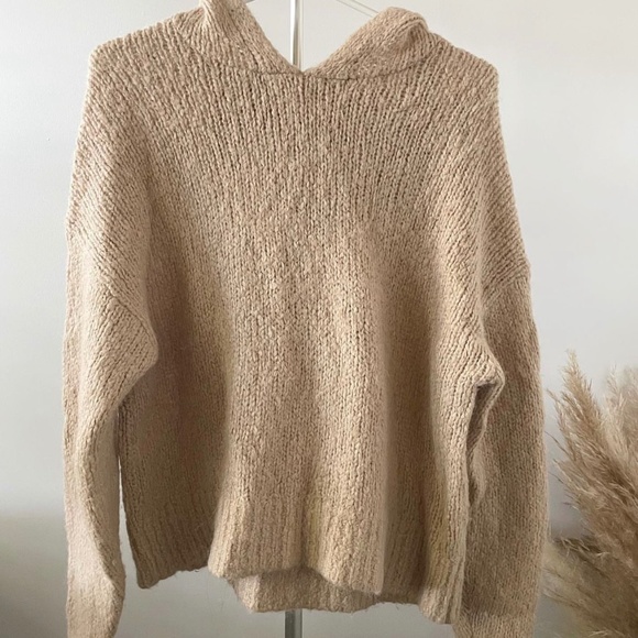 ARITZIA Cashmere Knit Hooded Sweater - Picture 1 of 4